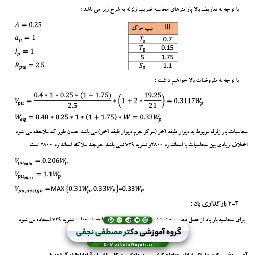 جزوه طراحی اجزای غیر سازه‌ای (دیوار)