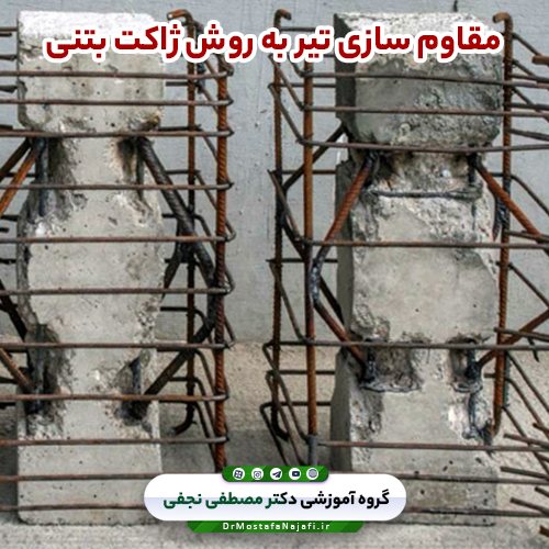 مقاوم سازی تیر به روش ژاکت بتنی