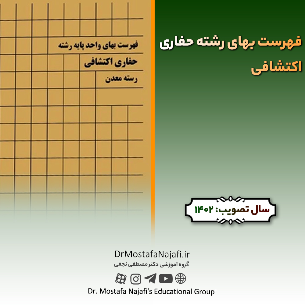 فهرست‌ بهای رشته حفاری اکتشافی سال ۱۴۰2