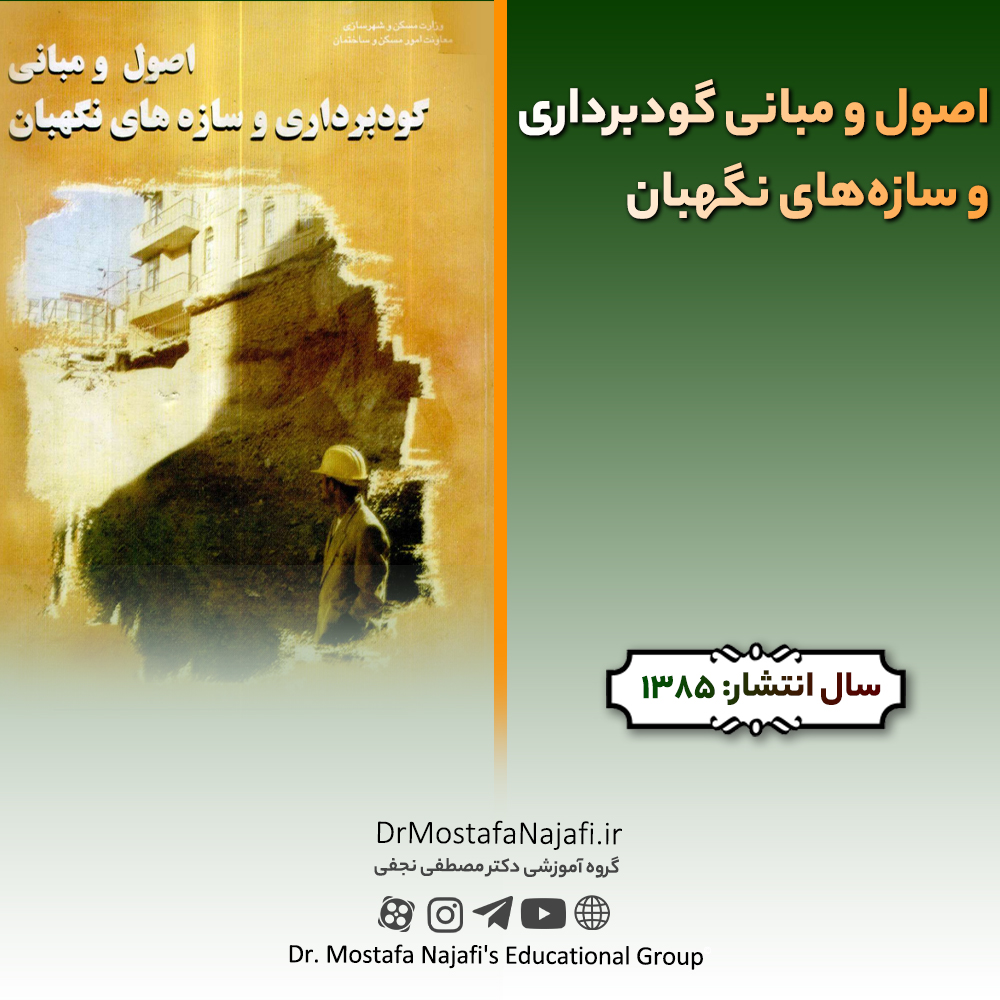 اصول و مبانی گودبرداری و سازههای نگهبان | ویرایش سال ۱۳۸۵ اصول و مبانی گودبرداری و سازههای نگهبان | ویرایش سال ۱۳۸۵